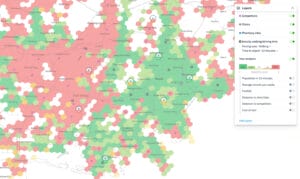 Step 2: Create analysis with important criteria. Get ranking for your locations.